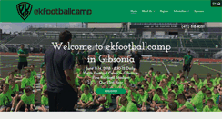 Desktop Screenshot of ekfootballcamp.com