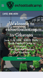 Mobile Screenshot of ekfootballcamp.com