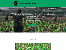 Tablet Screenshot of ekfootballcamp.com